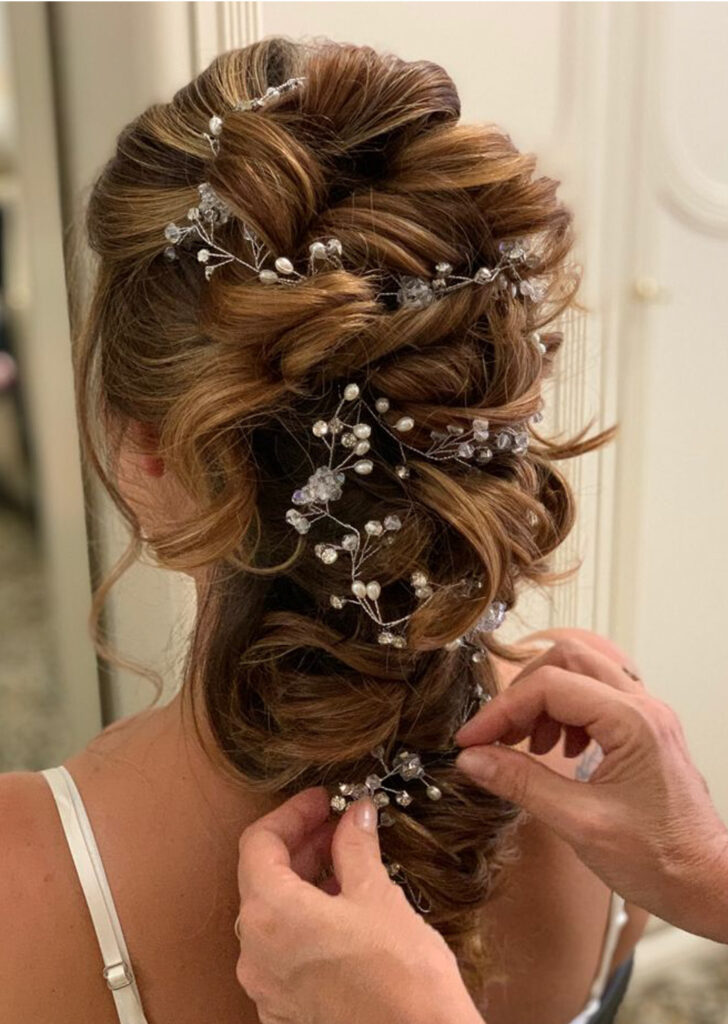 Acconciatura sposa per matrimonio sulla costa ligure 2