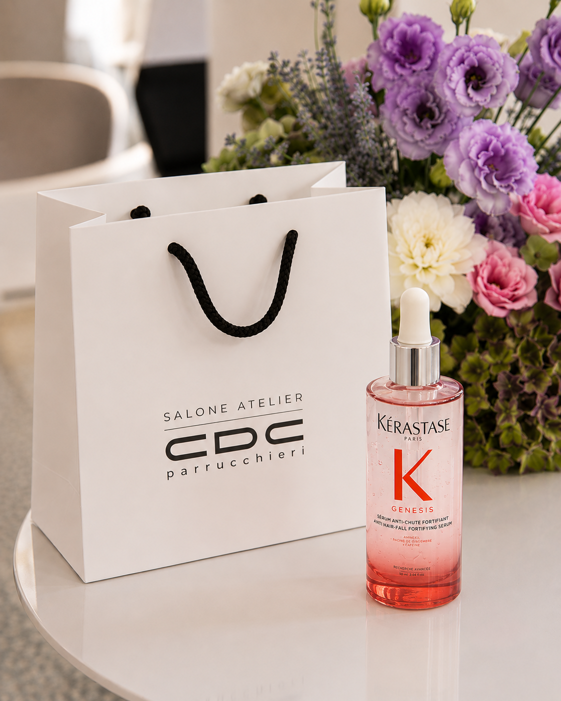 Sérum Anti-Chute Fortifiant Kérastase Genesis — omaggio Hair Repair Experience