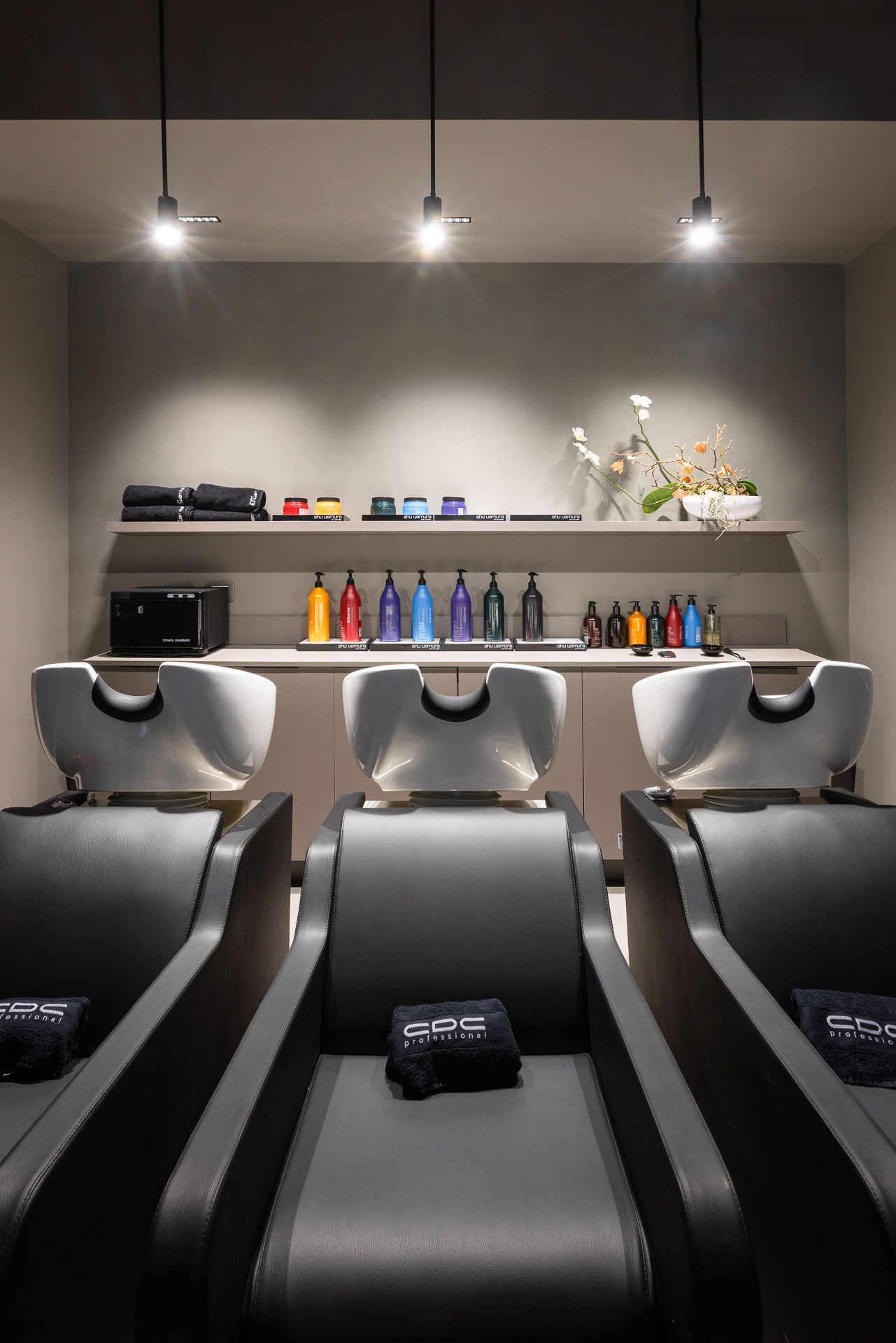 Cabina Hair SPA dell'atelier CDC Genova con lettini spa